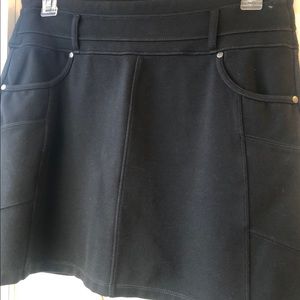 Athleta Black stretch skirt. New - no tags. Tennis